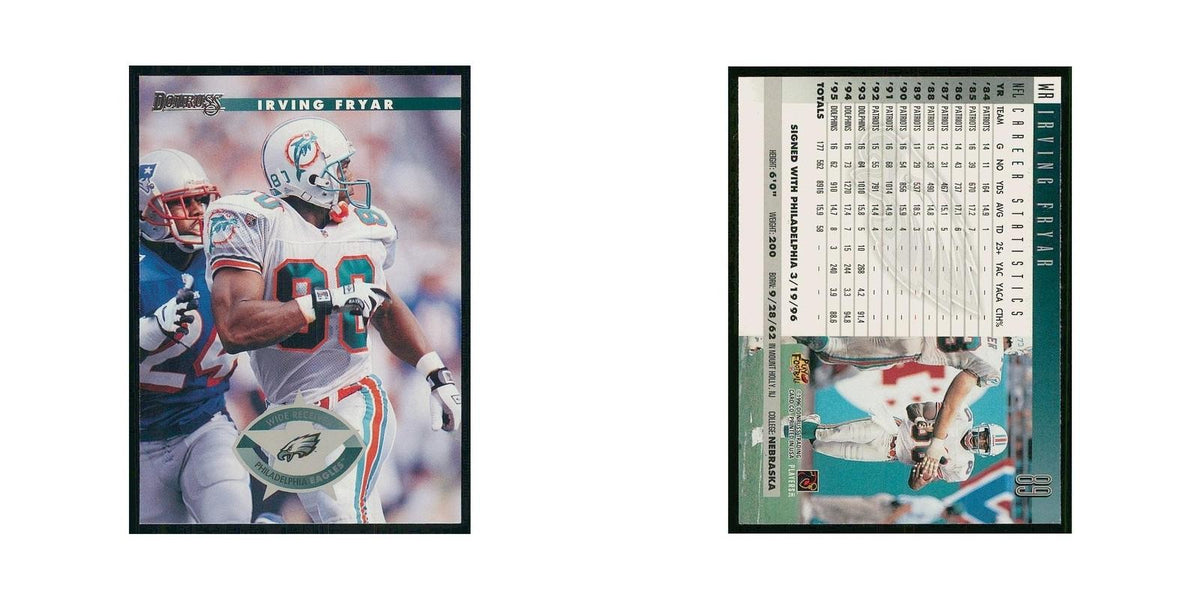 1996 Donruss Irving Fryar Dolphins #89