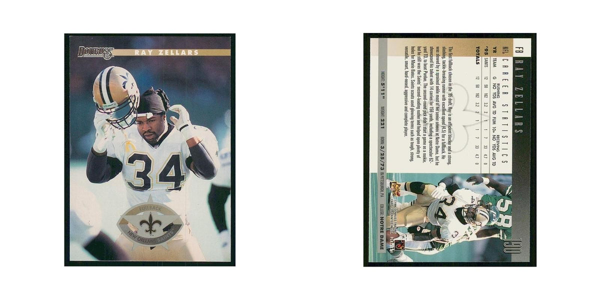 1996 Donruss Ray Zellars Saints #190