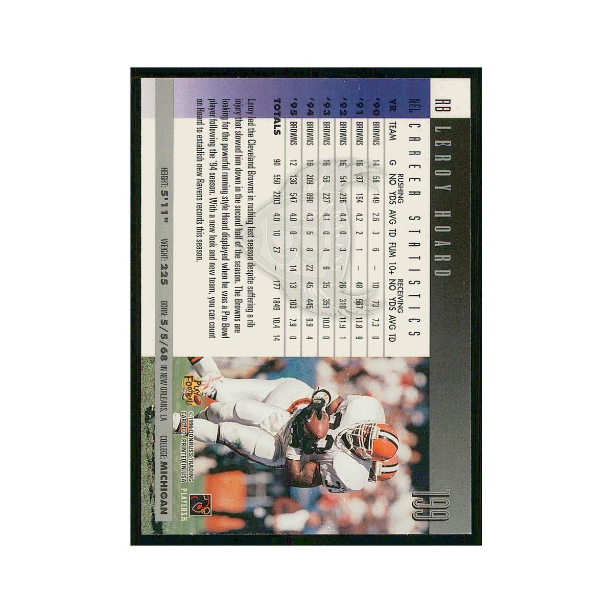 1996 Donruss Leroy Hoard #199