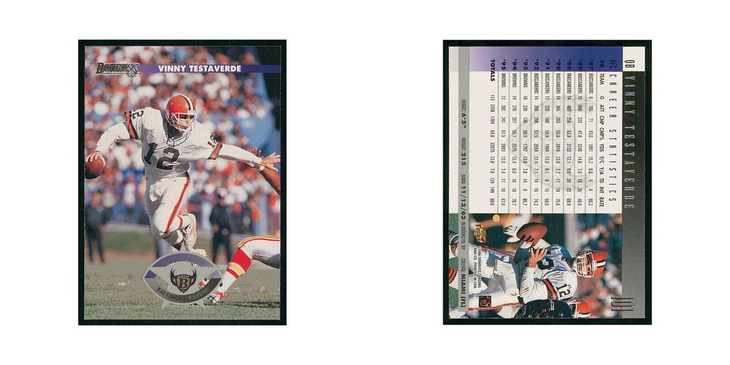 1996 Donruss Vinny Testaverde Ravens #101
