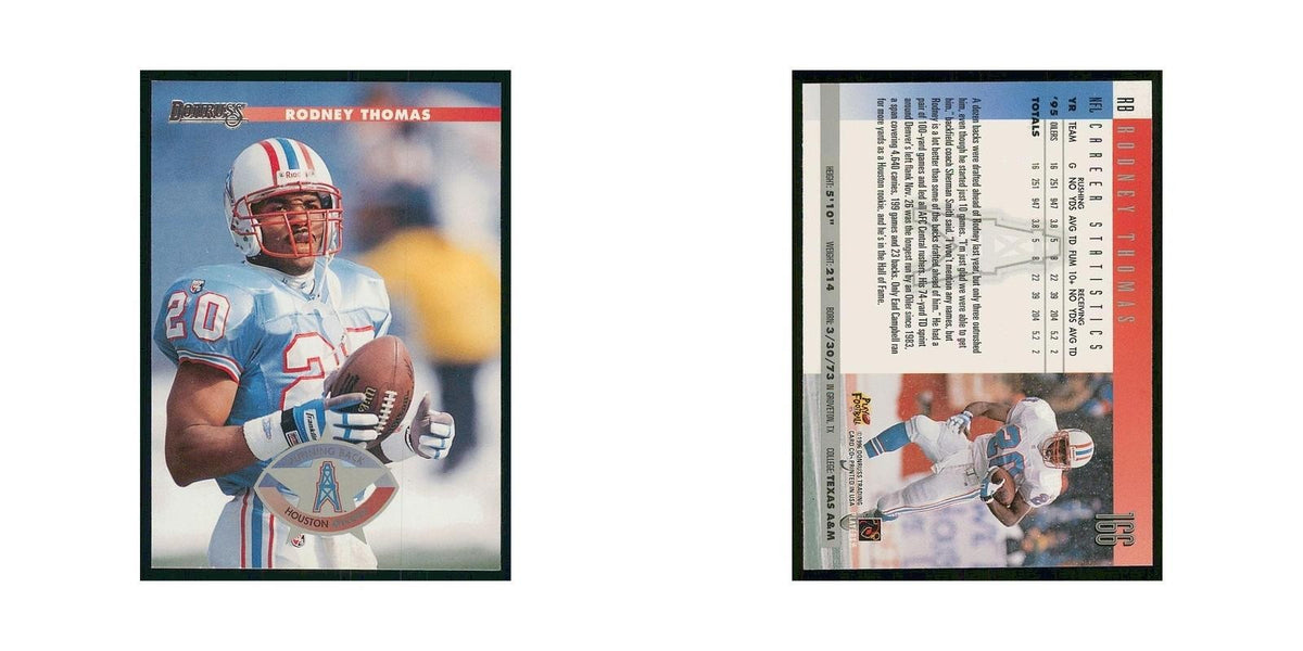 1996 Donruss Rodney Thomas Houston Oilers #166