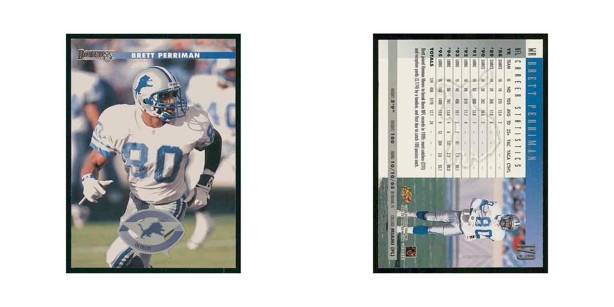 1996 Donruss Brett Perriman Lions #179