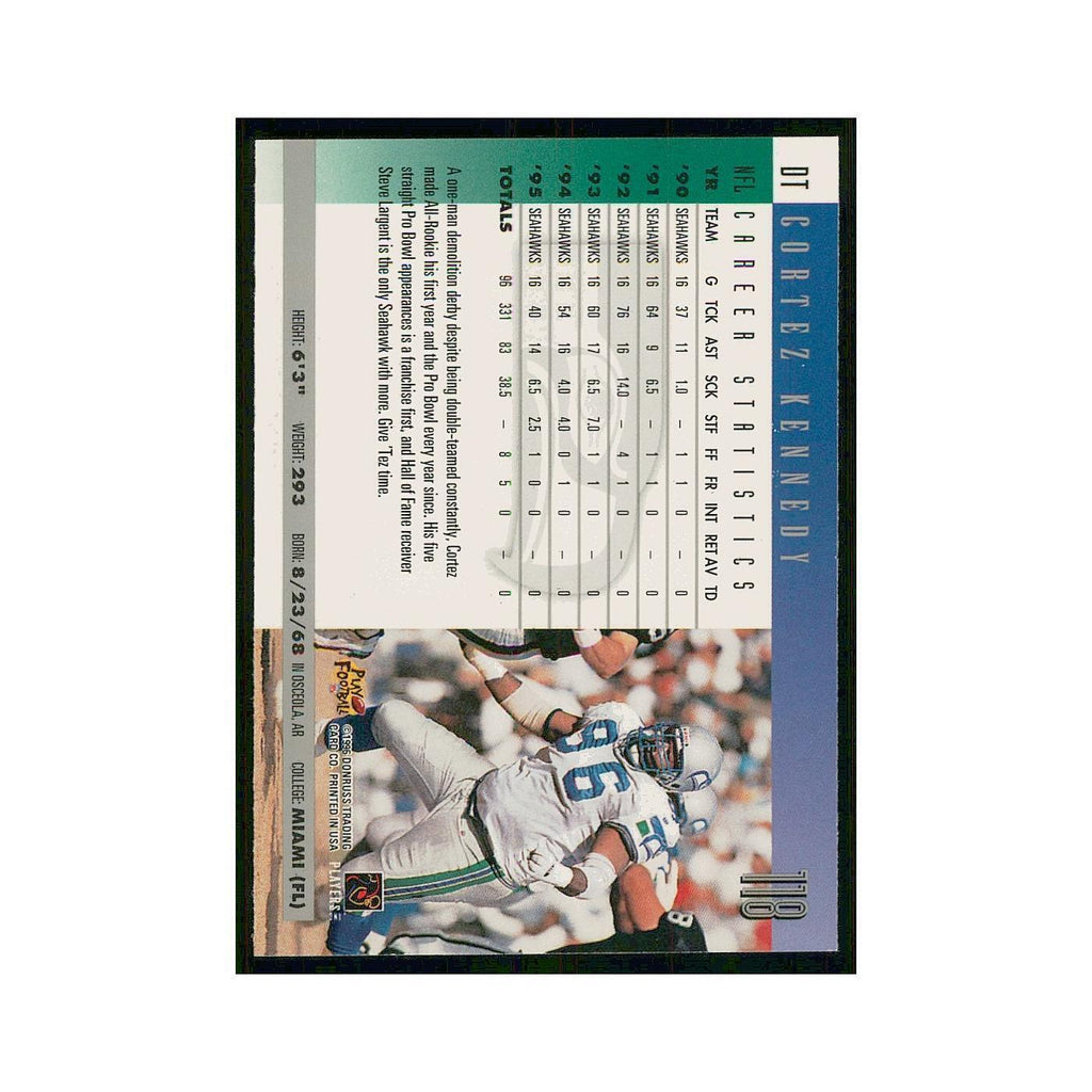 1996 Donruss Cortez Kennedy Seahawks #118