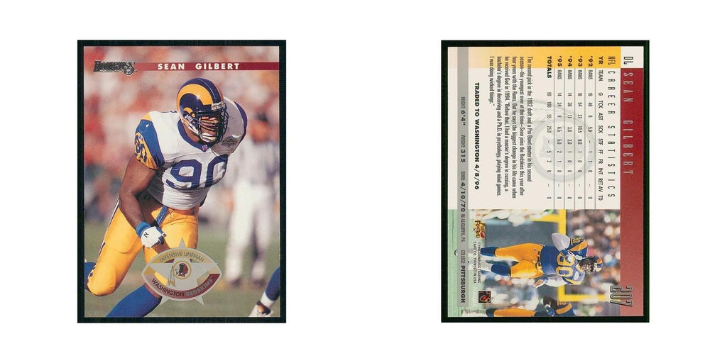 1996 Donruss Sean Gilbert Redskins #207
