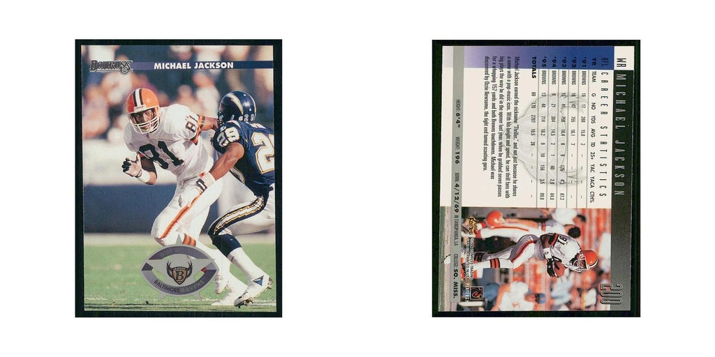 1996 Donruss Michael Jackson Ravens #200