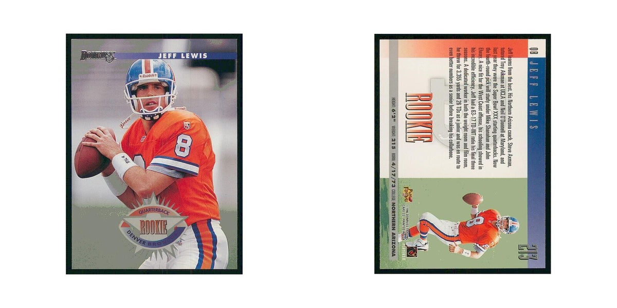 1996 Donruss Jeff Lewis RC Broncos #213