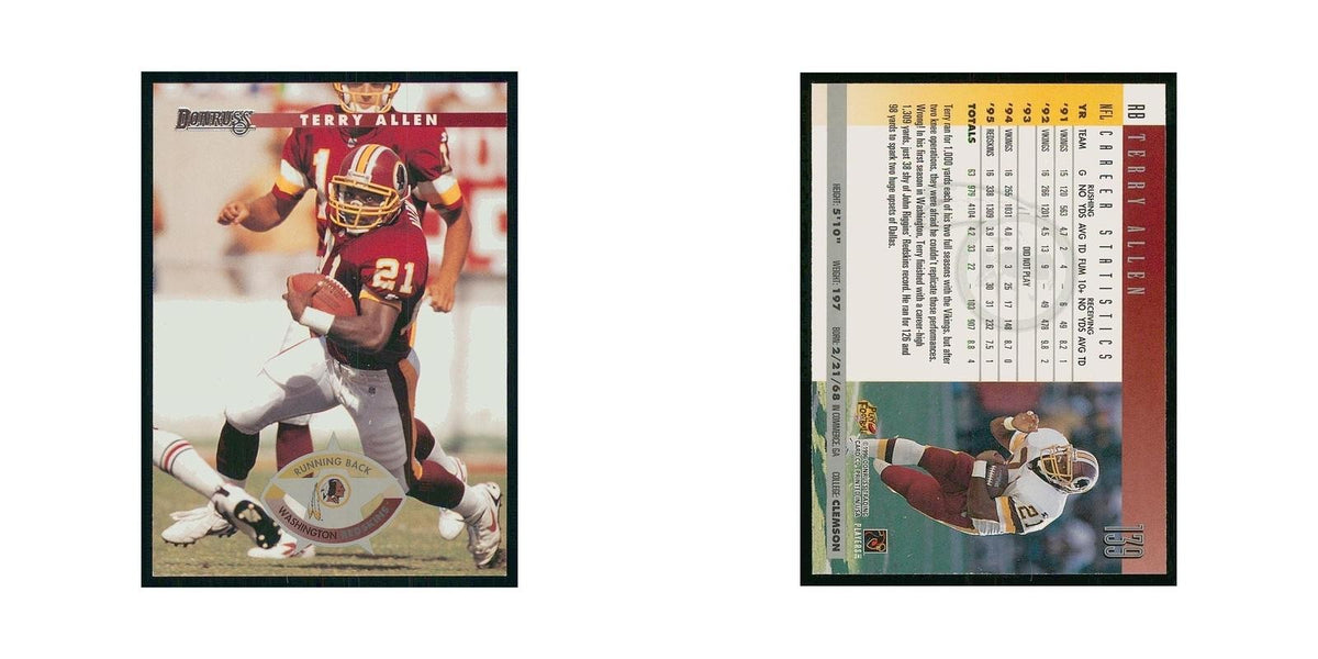1996 Donruss Terry Allen Redskins #139