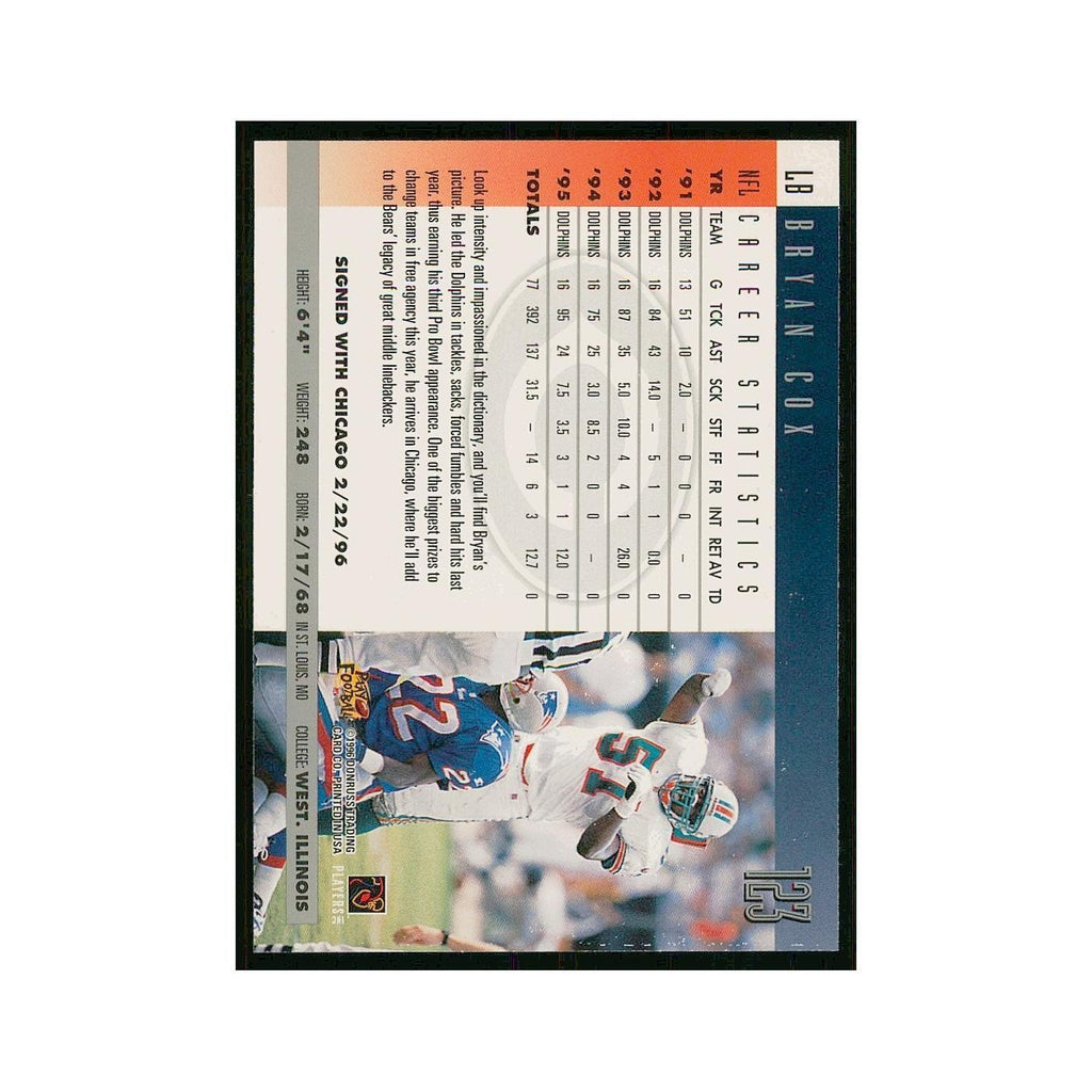 1996 Donruss Press Proofs Bryan Cox Bears #123