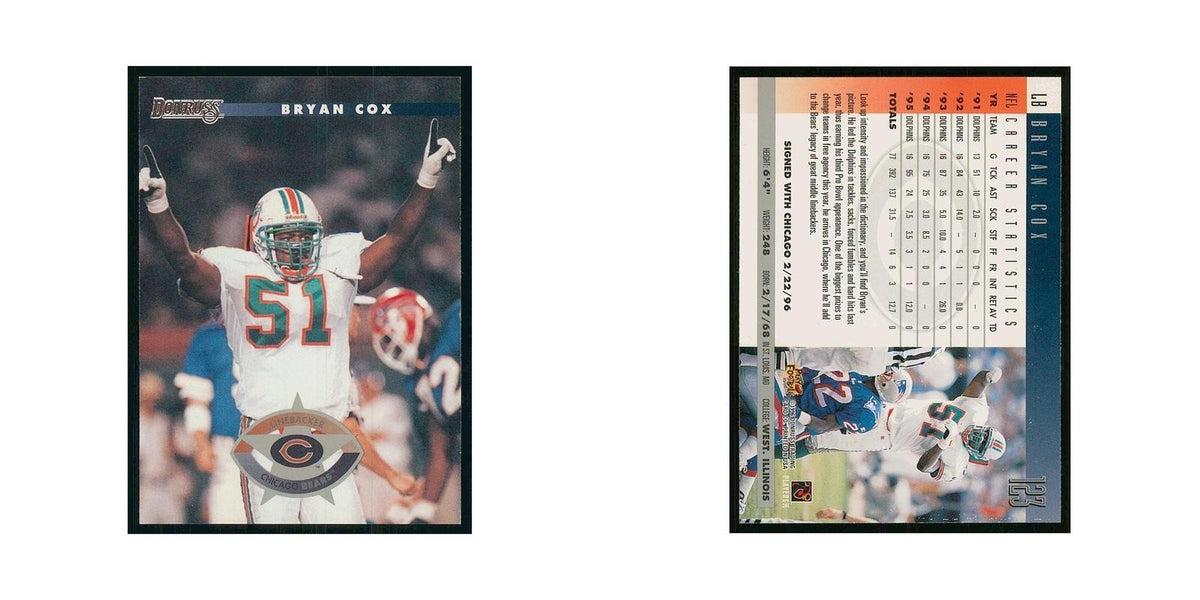 1996 Donruss Press Proofs Bryan Cox Bears #123