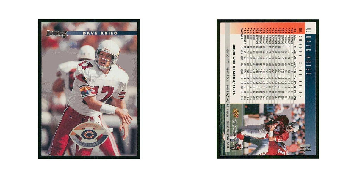 1996 Donruss Dave Krieg Bears #64