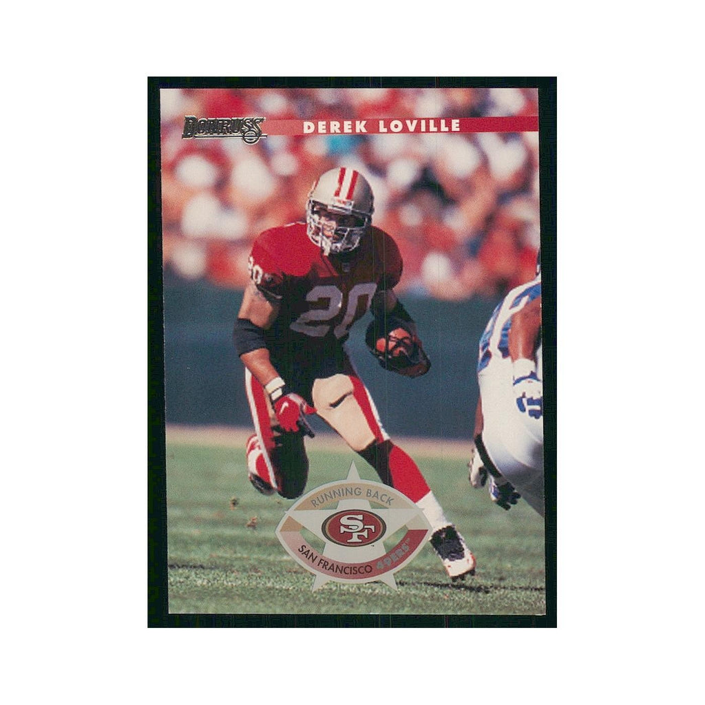 1996 Donruss Derek Loville 49ers #48