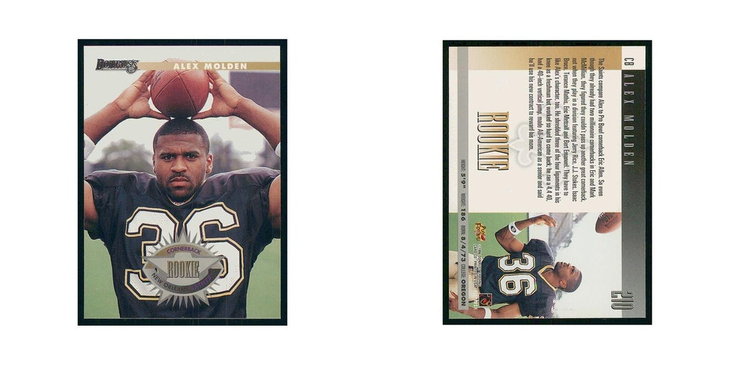 1996 Donruss Alex Molden RC Saints #210
