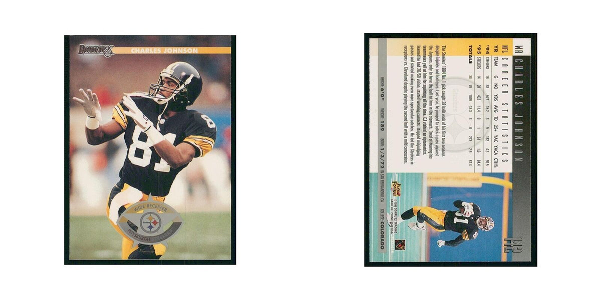 1996 Donruss Charles Johnson Steelers #142