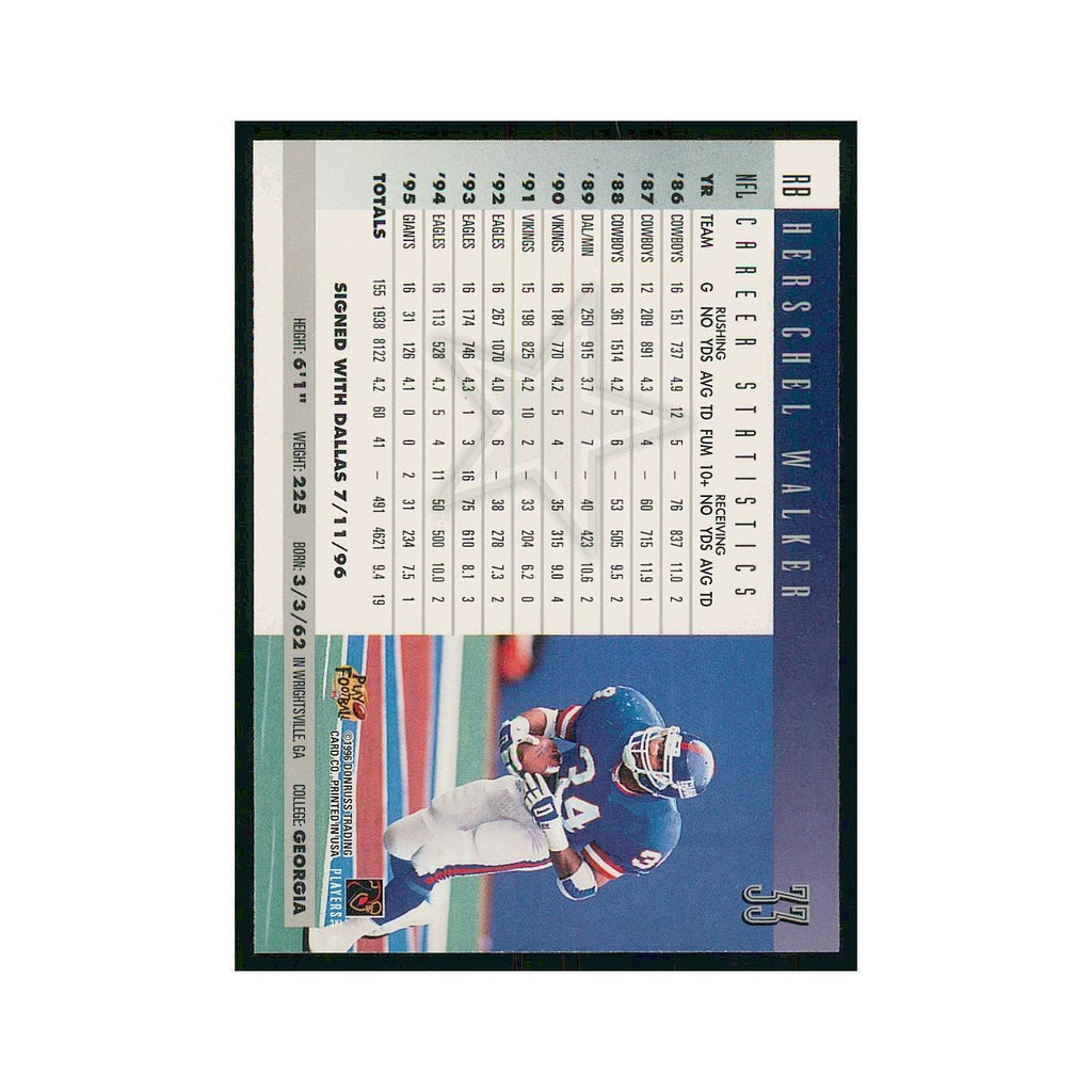 1996 Donruss Herschel Walker Cowboys #33