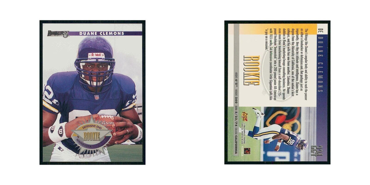 1996 Donruss Duane Clemons RC Vikings #224