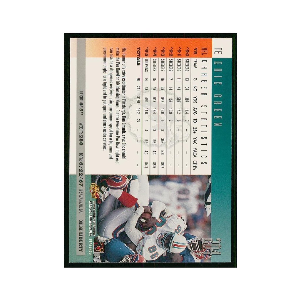 1996 Donruss Eric Green Dolphins #204