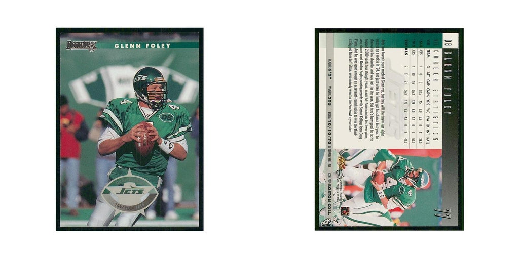 1996 Donruss Glenn Foley Jets #77