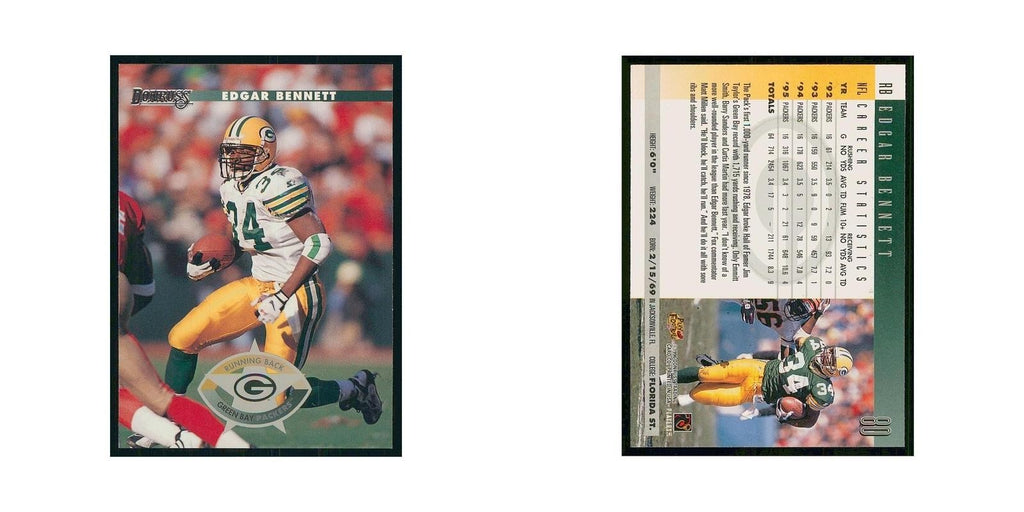 1996 Donruss Edgar Bennett Packers #80
