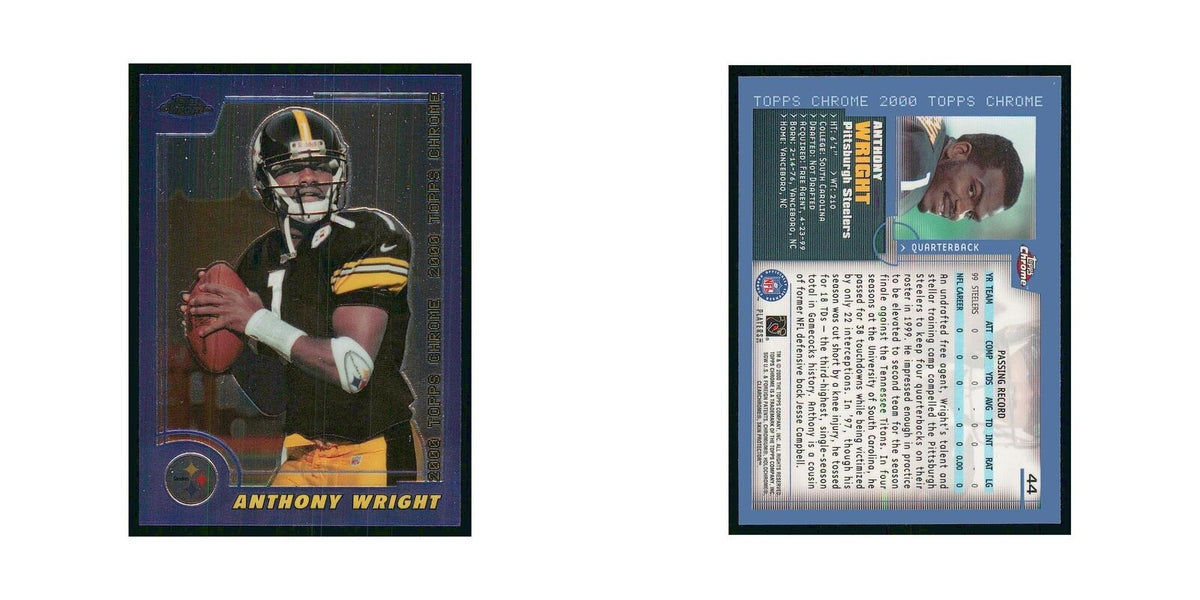2000 Topps Chrome Anthony Wright RC Steelers #44