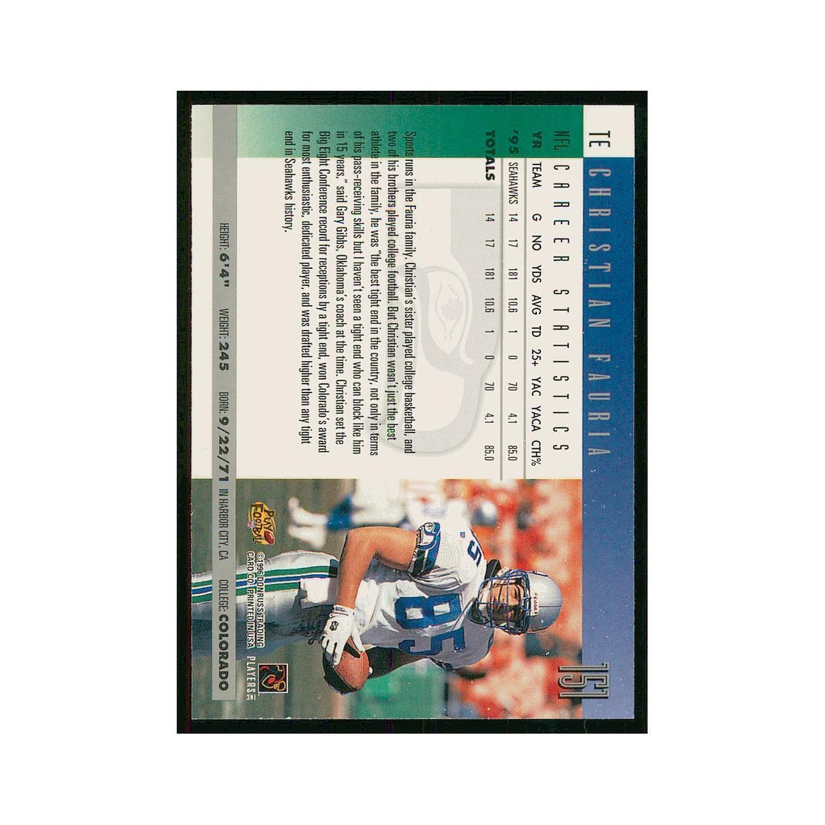 1996 Donruss Willie Jackson Jaguars #25