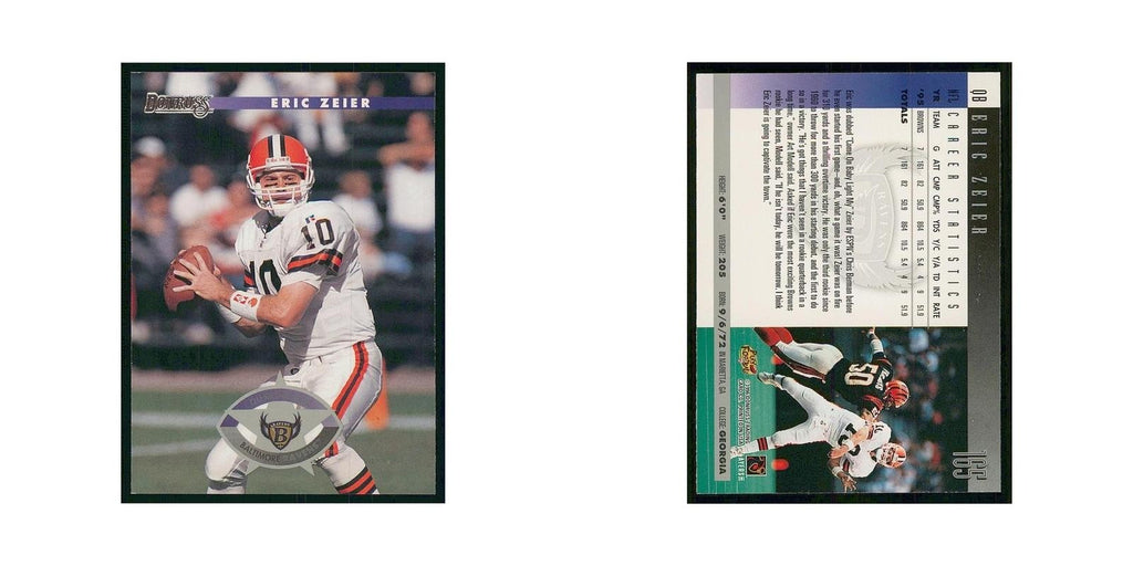 1996 Donruss Eric Zeier Ravens #165