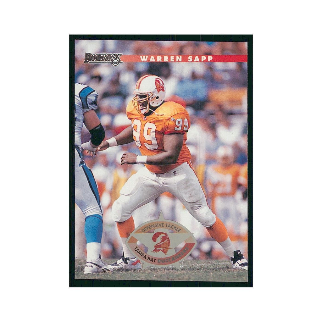 1996 Donruss Warren Sapp Buccaneers #168