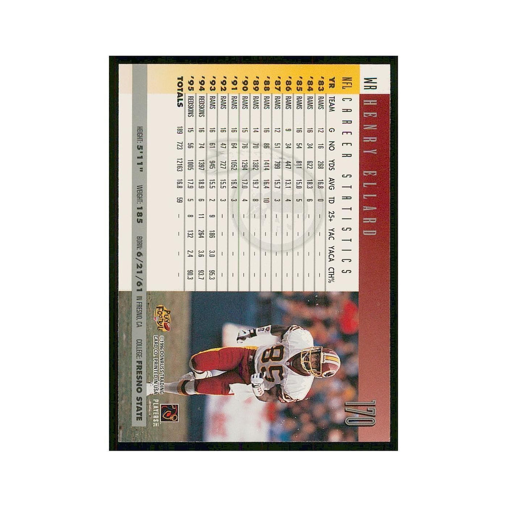 1996 Donruss Henry Ellard Redskins #170