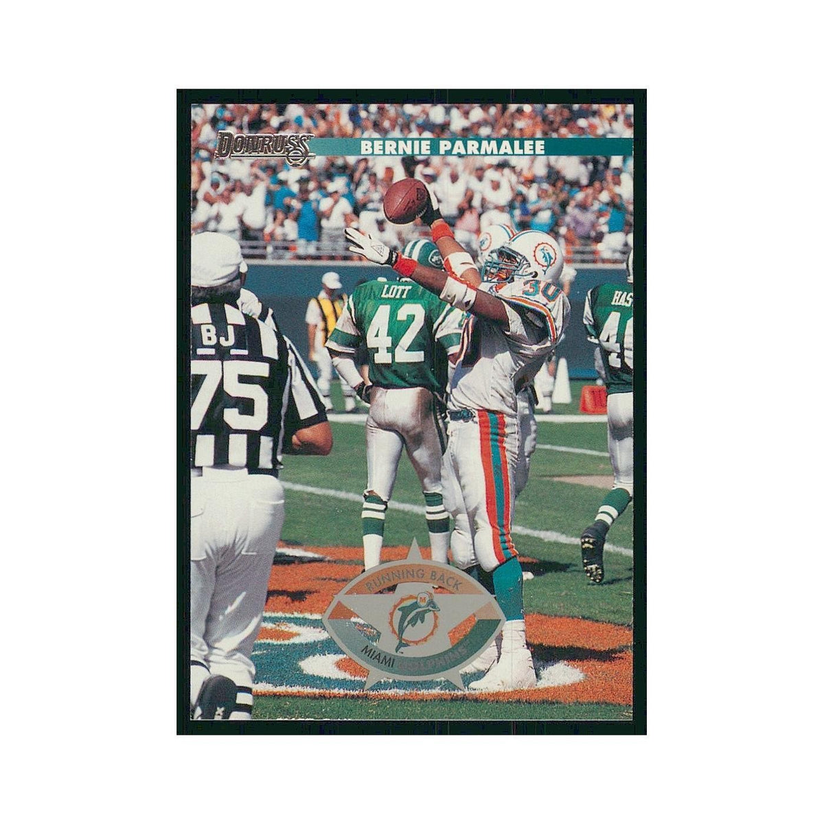 1996 Donruss Bernie Parmalee Dolphins #104