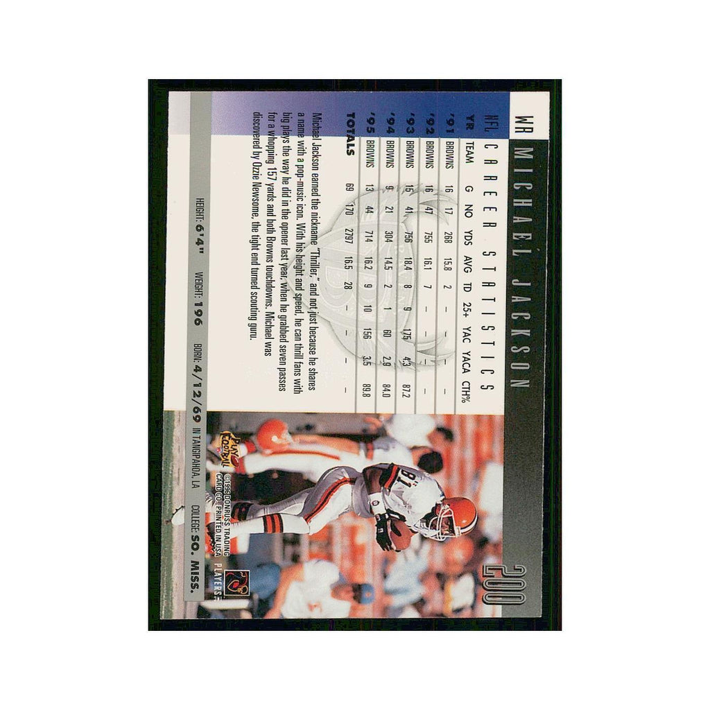 1996 Donruss Michael Jackson Ravens #200
