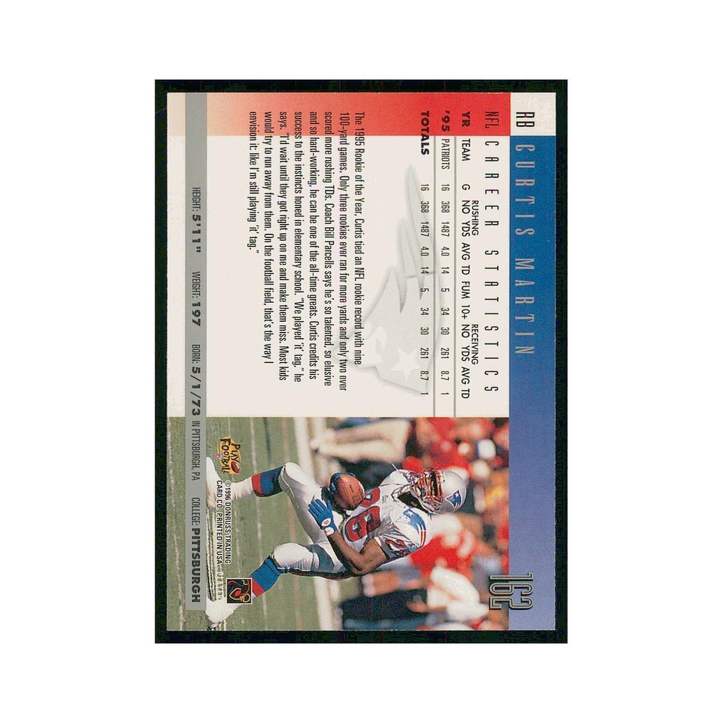 1996 Donruss Curtis Martin Patriots #162