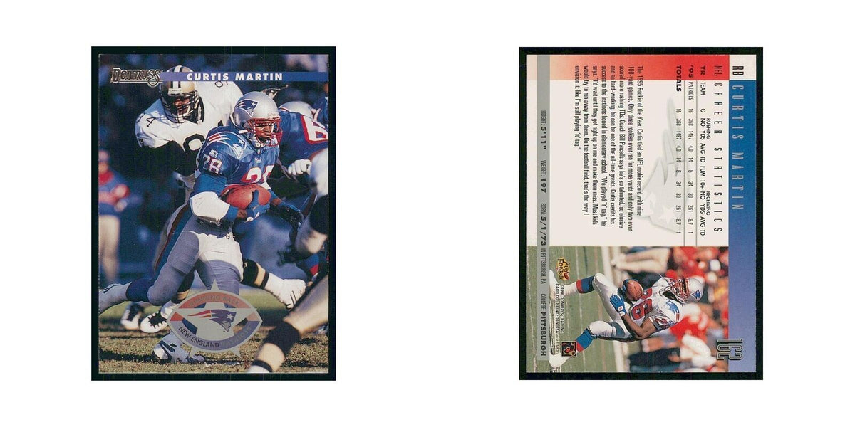 1996 Donruss Curtis Martin Patriots #162