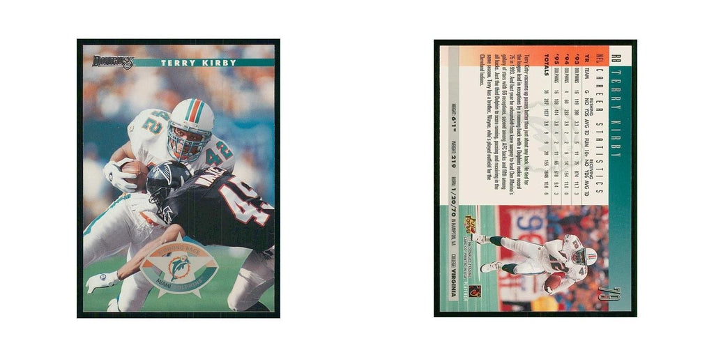 1996 Donruss Terry Kirby Dolphins #79