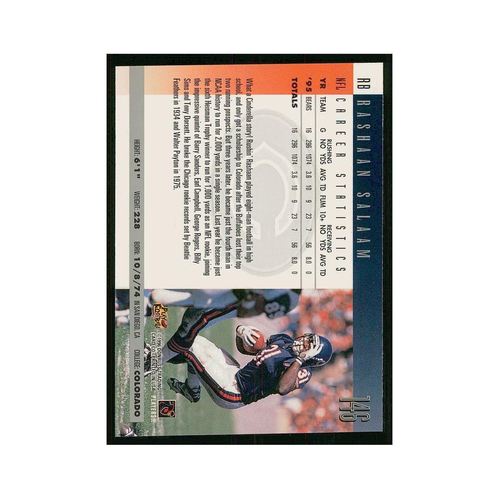 1996 Donruss Rashaan Salaam Bears #146