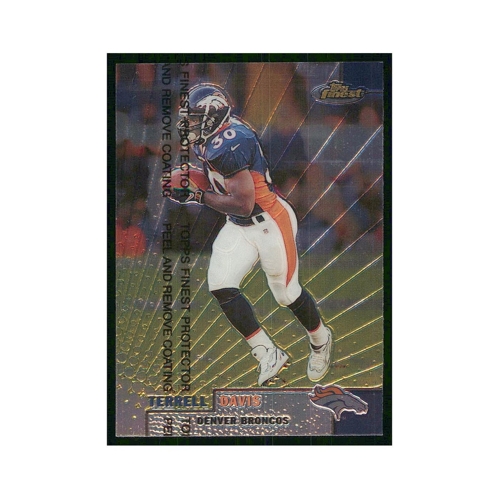 1999 Topps FInest W Coating Terrell Davis Broncos #100