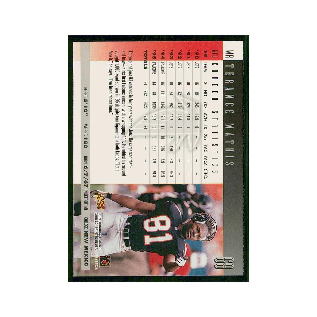 1996 Donruss Terance Mathis Falcons #68
