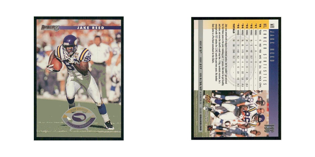 1996 Donruss Jake Reed Vikings #136