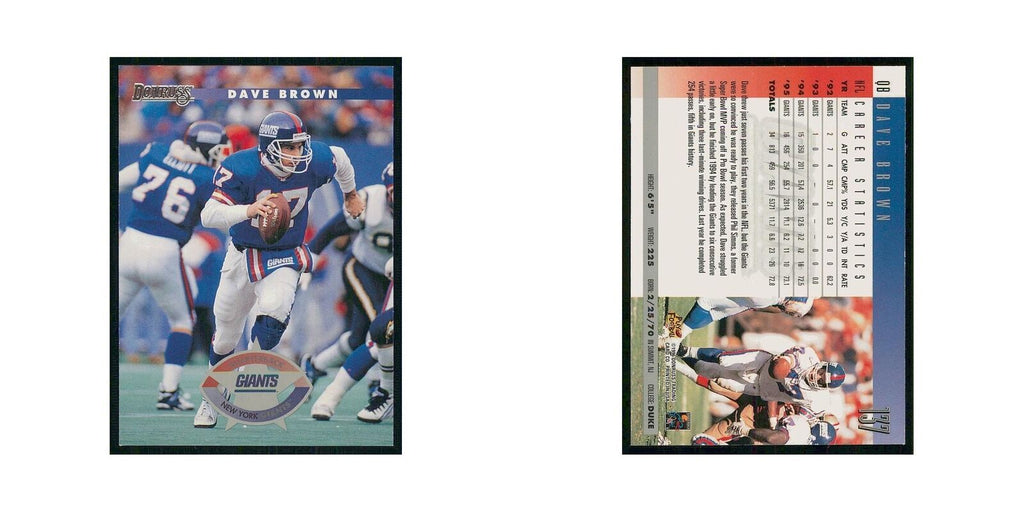 1996 Donruss Dave Brown Giants #137