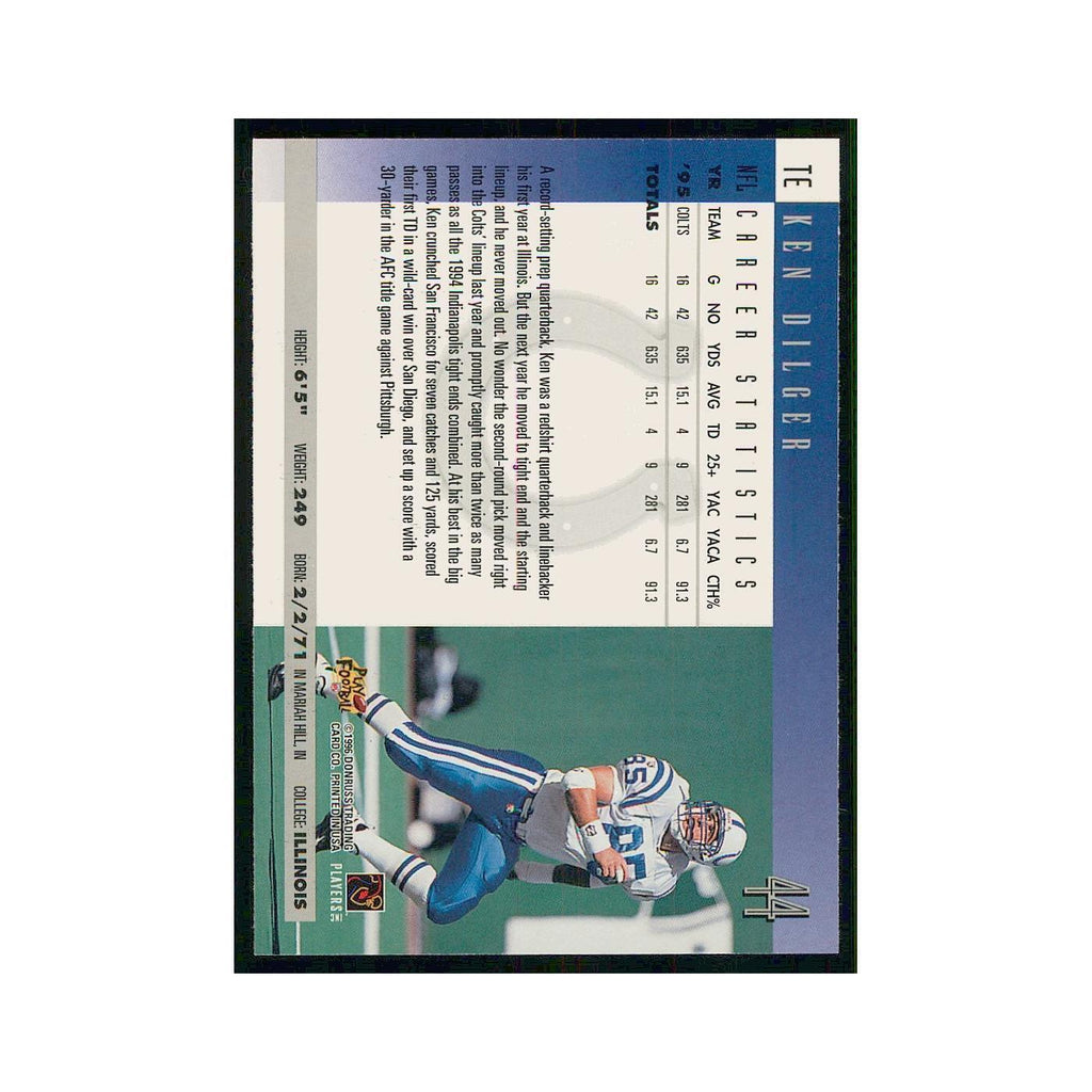 1996 Donruss Ken Dilger Colts #44