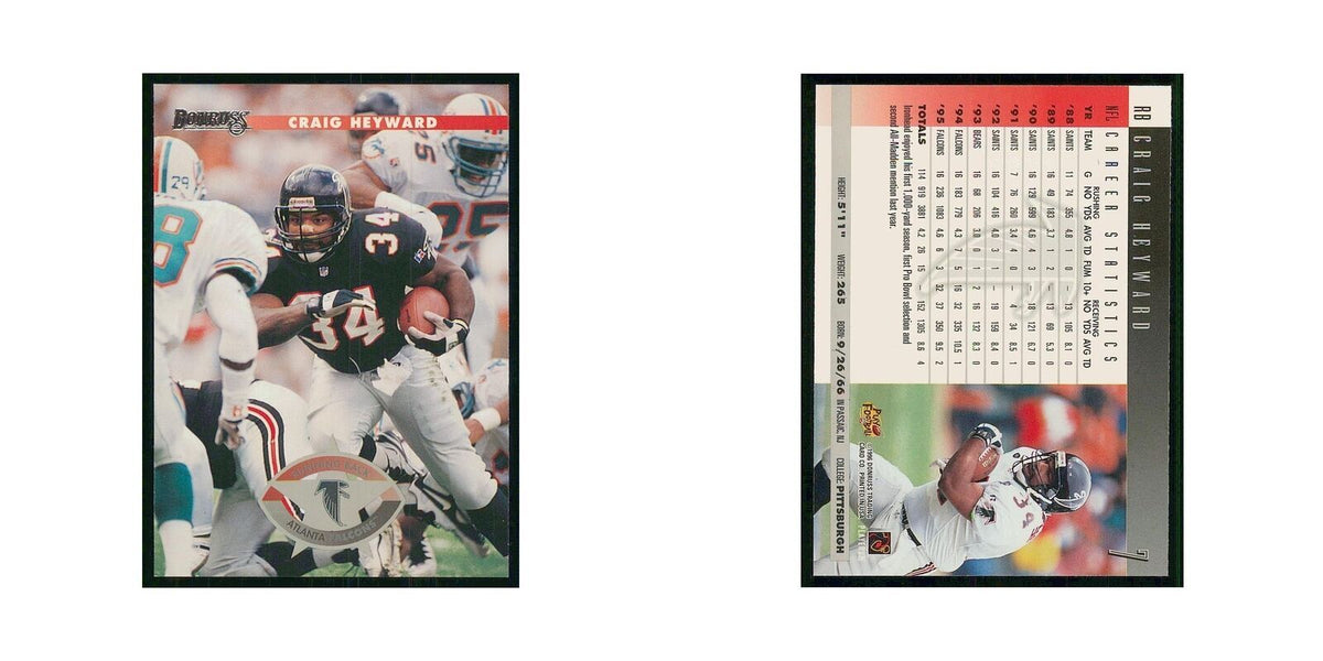 1996 Donruss Craig Heyward Falcons #7