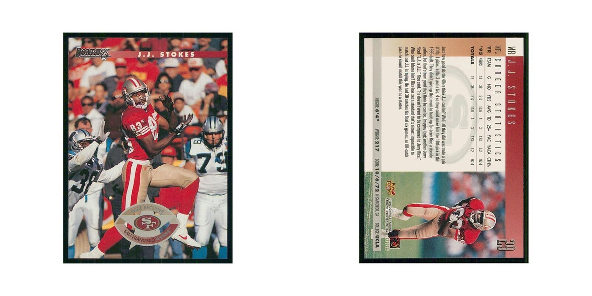 1996 Donruss J.J. Stokes 49ers #29