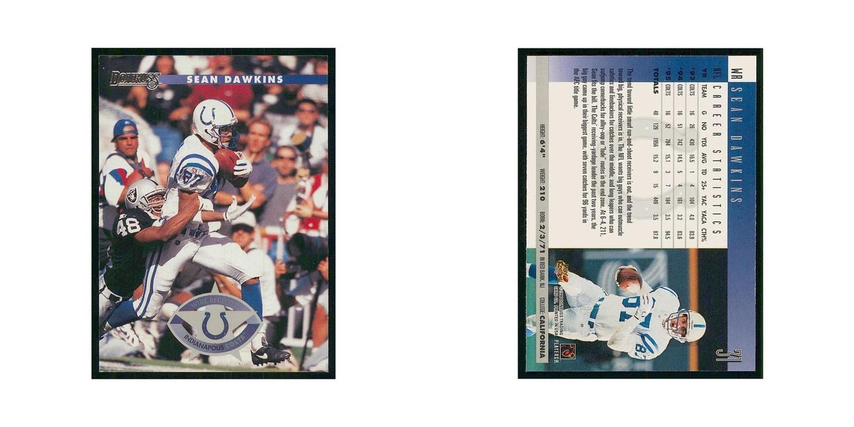 1996 Donruss Sean Dawkins Colts #31