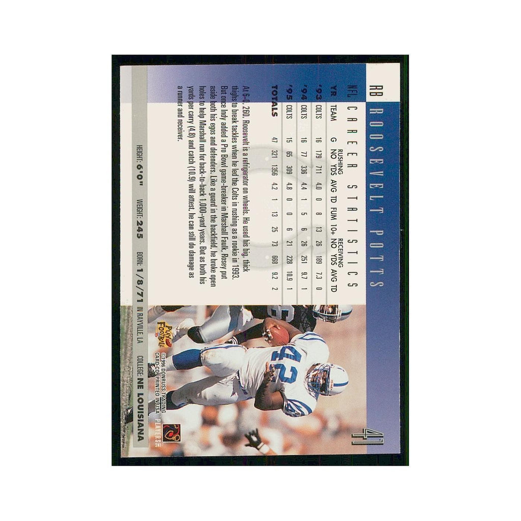 1996 Donruss Roosevelt Potts Colts #41
