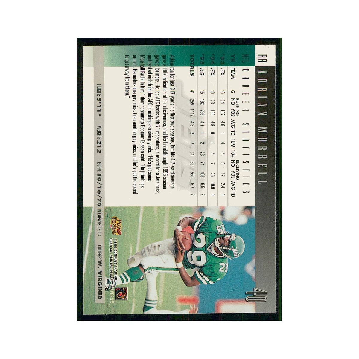 1996 Donruss Ken Norton Jr. 49ers #10