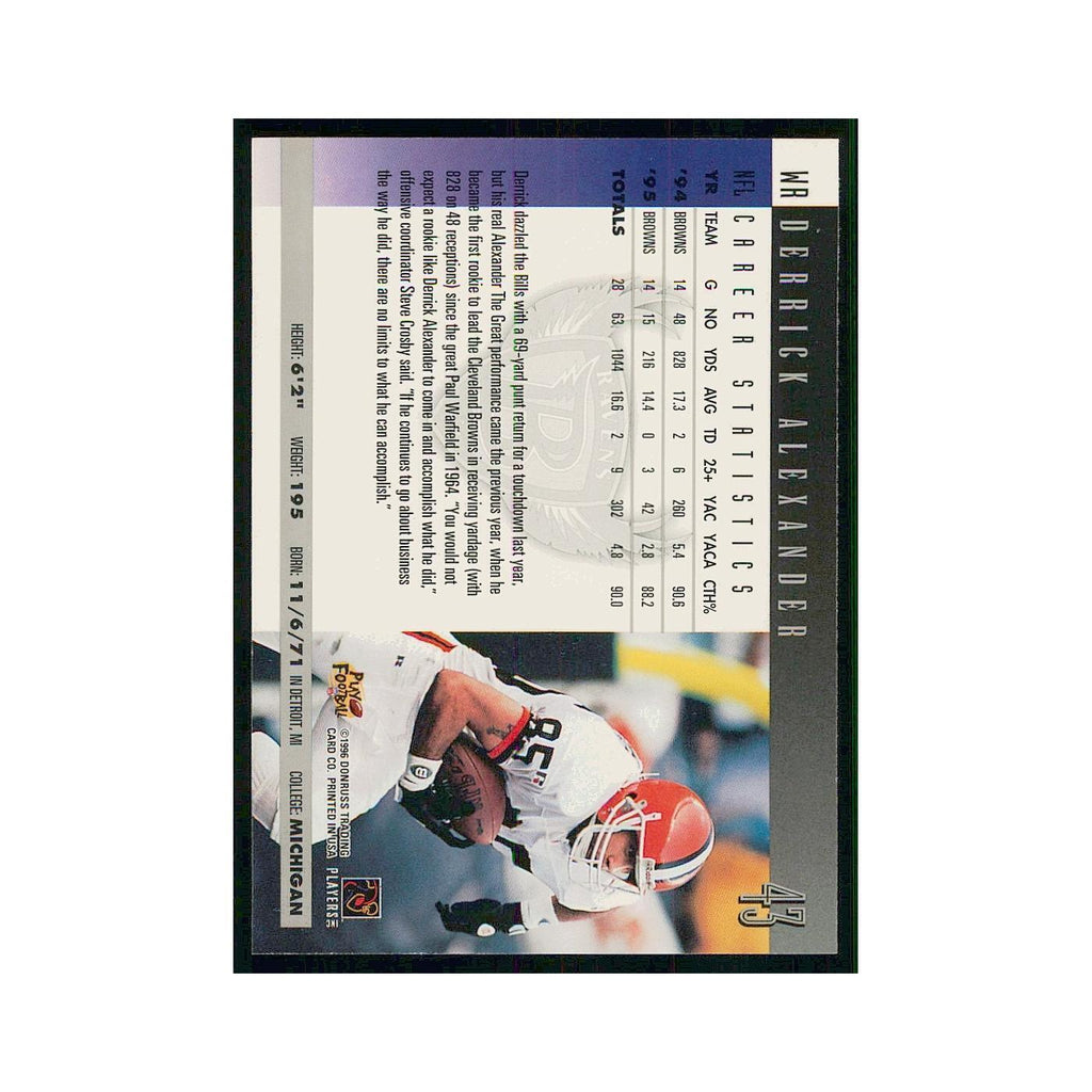 1996 Donruss Derrick Alexander Ravens #43