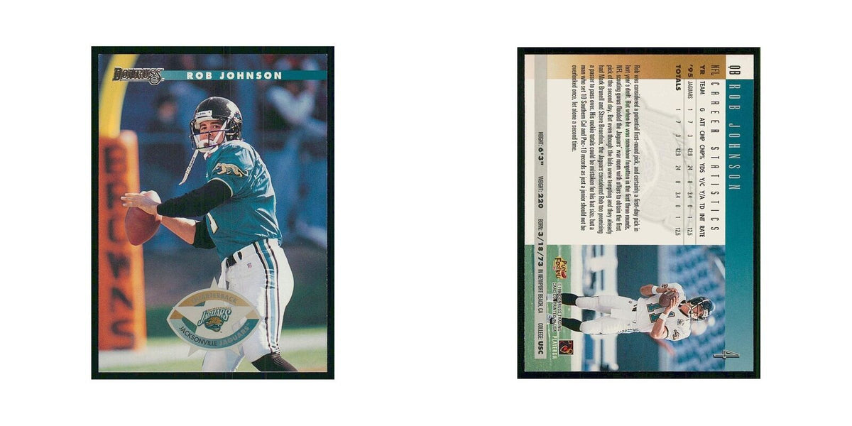 1996 Donruss Rob Johnson Jaguars #4