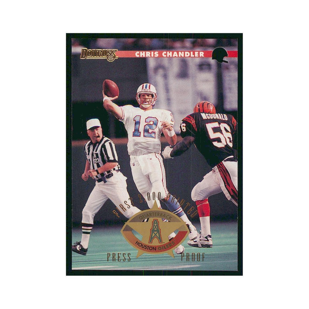 1996 Donruss Chris Chandler Houston Oilers #126