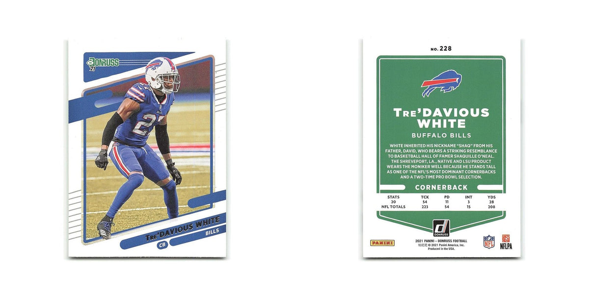 Tre'Davious White 2021 Donruss #228 Buffalo Bills Football Card NM