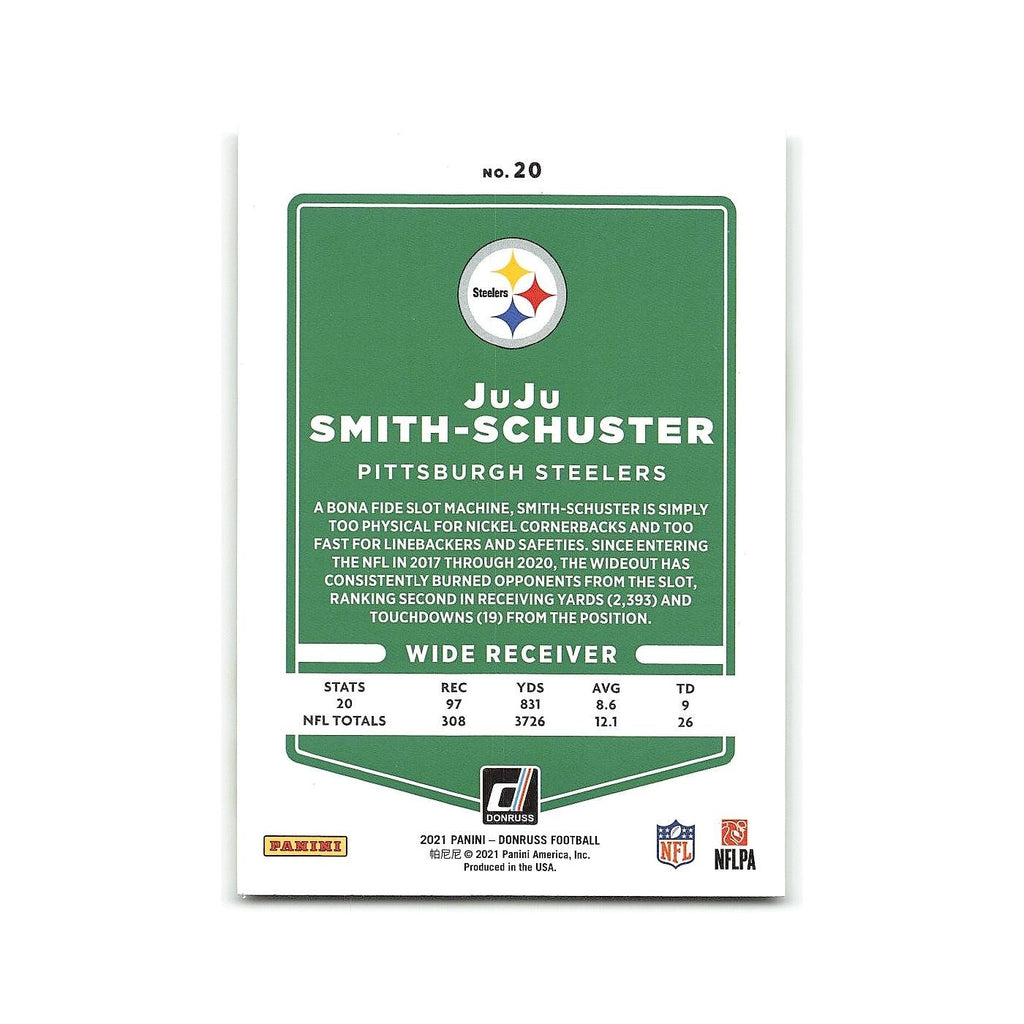JuJu Smith-Schuster 2021 Donruss #20 Pittsburgh Steelers Football Card NM