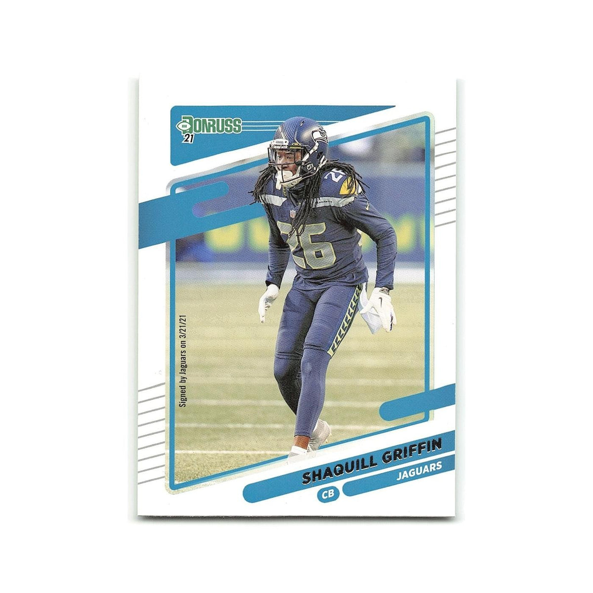 Shaquill Griffin 2021 Donruss #35 Jacksonville Jaguars Football Card NM