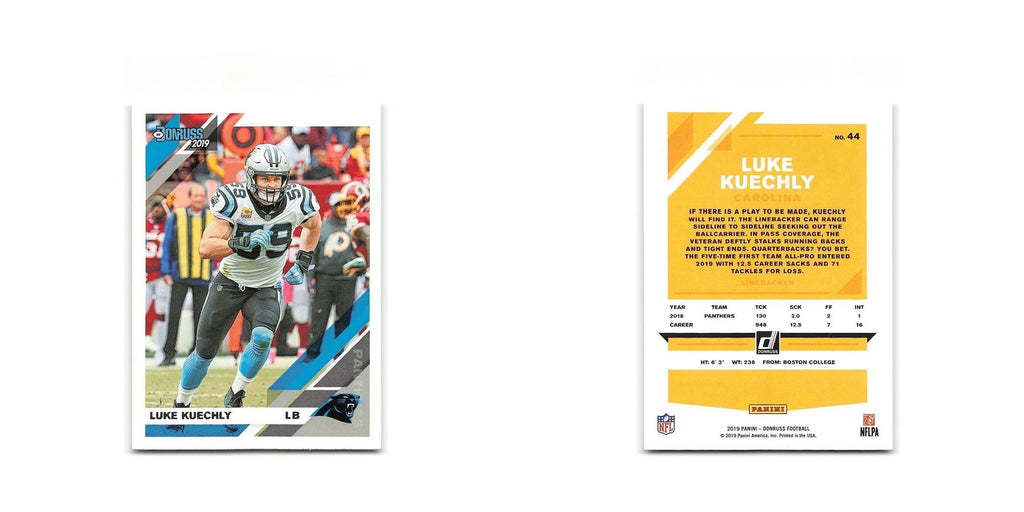 Luke Kuechly 2019 Donruss #44 Carolina Panthers Football Card NM
